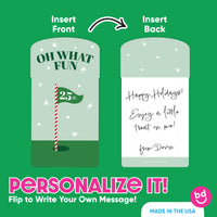 Golfing Santa Nifty Gifty Card Holders - 8 Ct