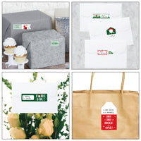 Golfing Santa To and From Stickers - 12 Sheets