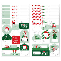 Golfing Santa To and From Stickers - 12 Sheets