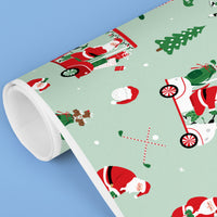 Golfing Santa - Wrapping Paper