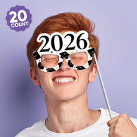 Goodbye High School, Hello College - 2026 Graduation Party Photo Booth Props Kit - 20 Count