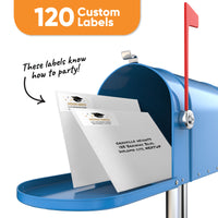 Custom Text Gold Graduation Return Address Labels - 120 Ct (Copy)