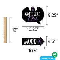 Goth Girl Photo Props - 10 Ct