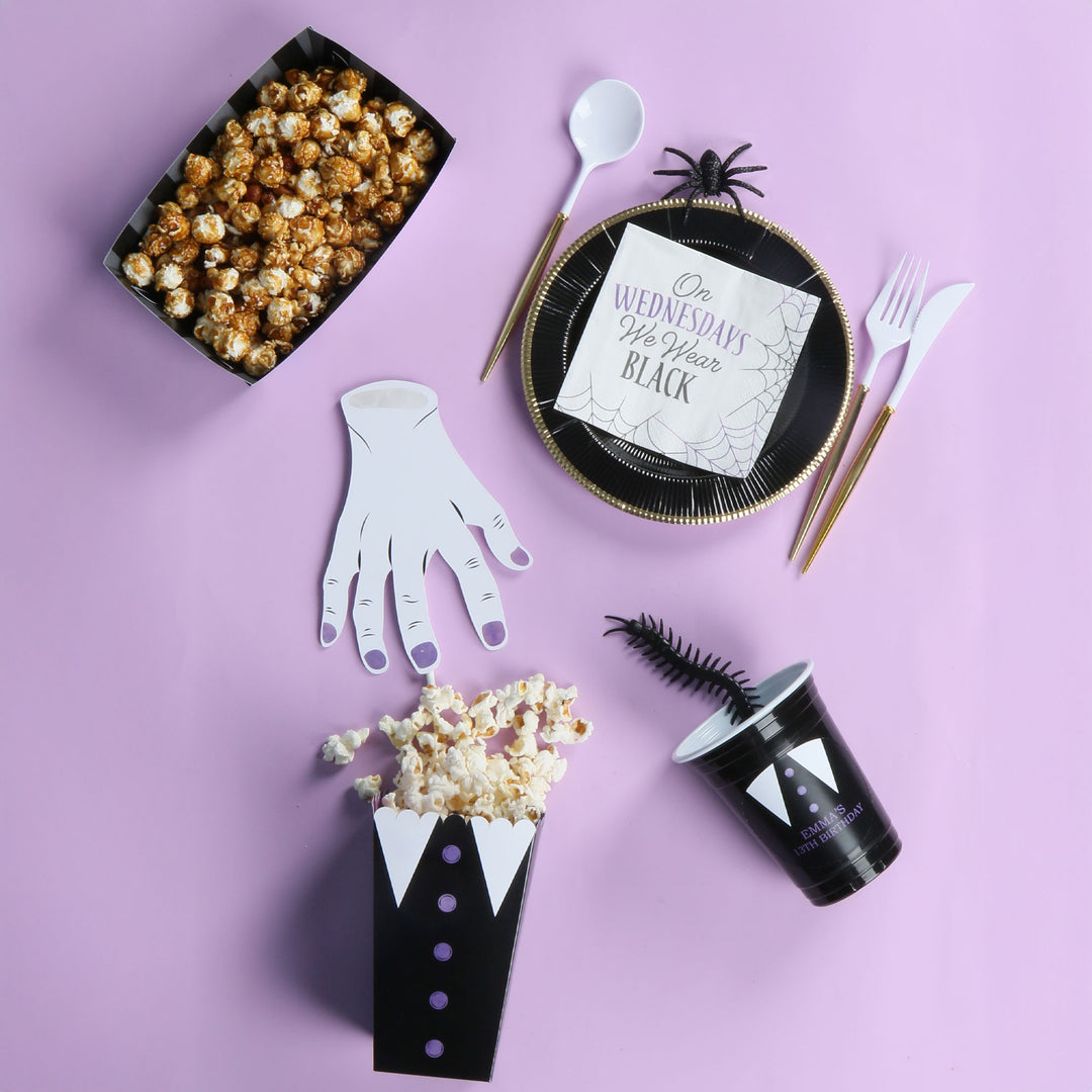 Goth Girl Paper Food Trays - 12 Ct