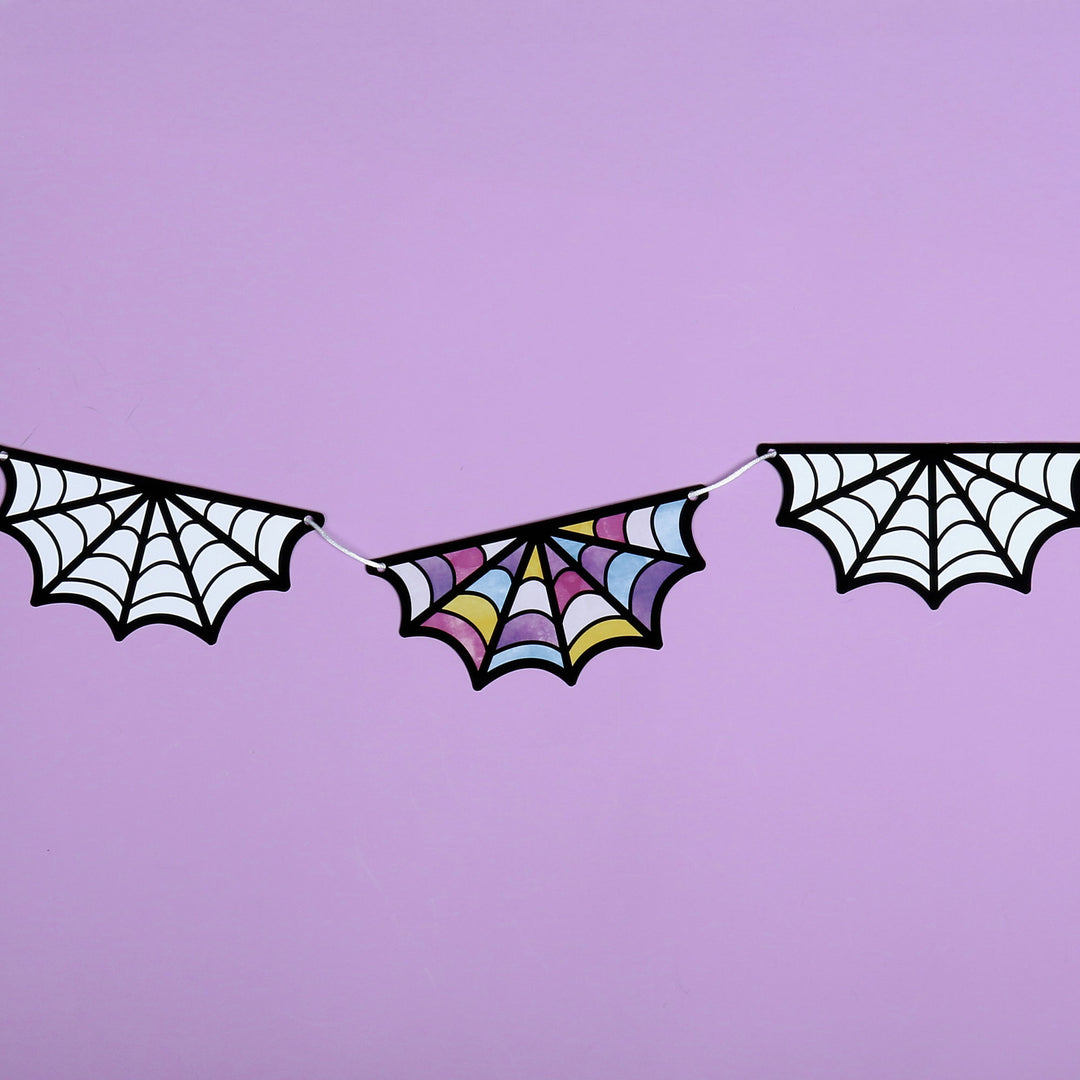 Goth Girl Garland Banner - 15 Pc