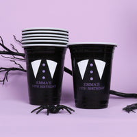 Custom Party Cups - Goth Girl - 16 Ct