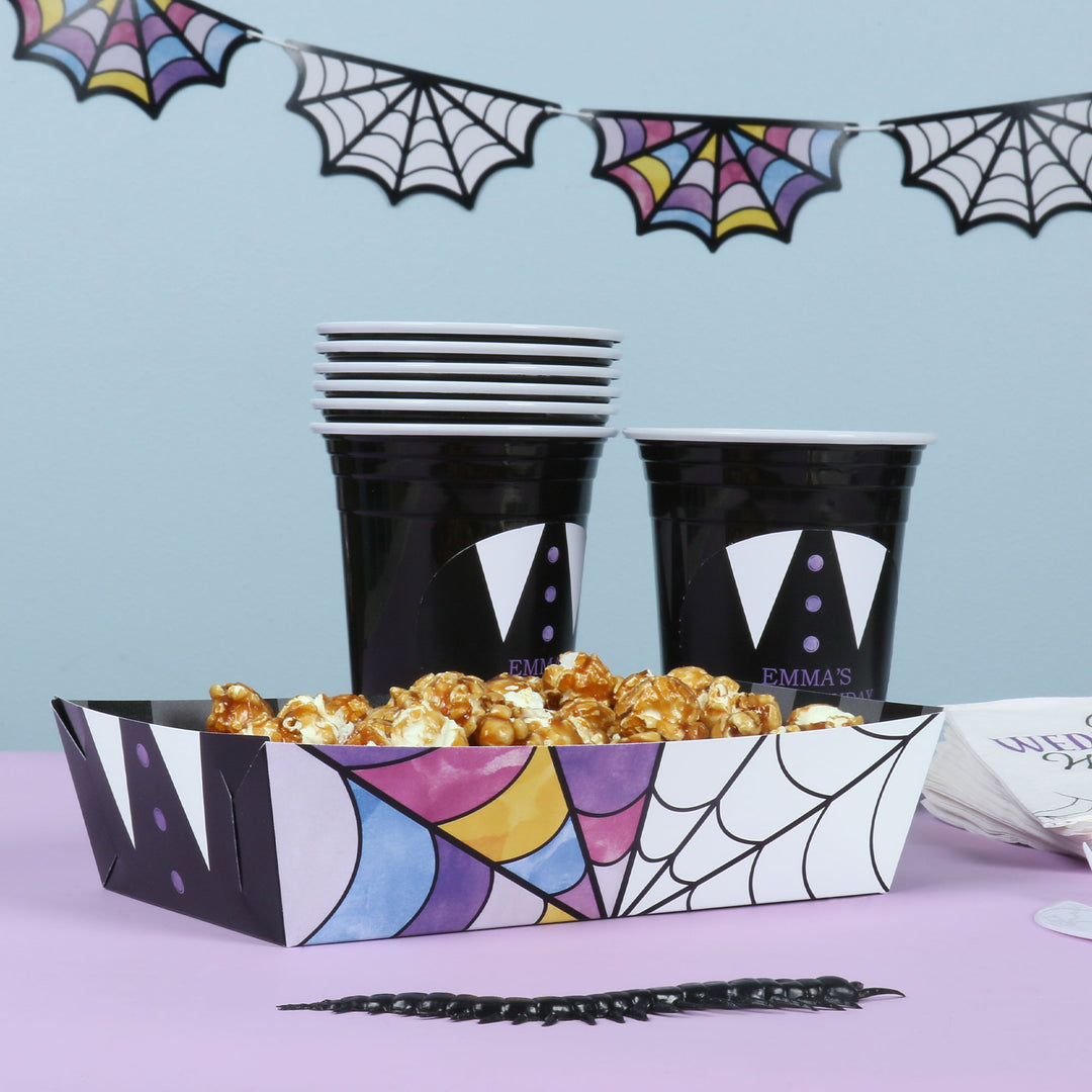 Goth Girl Paper Food Trays - 12 Ct