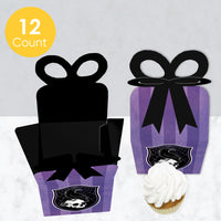 Goth Girl Bow Boxes - 12 Ct