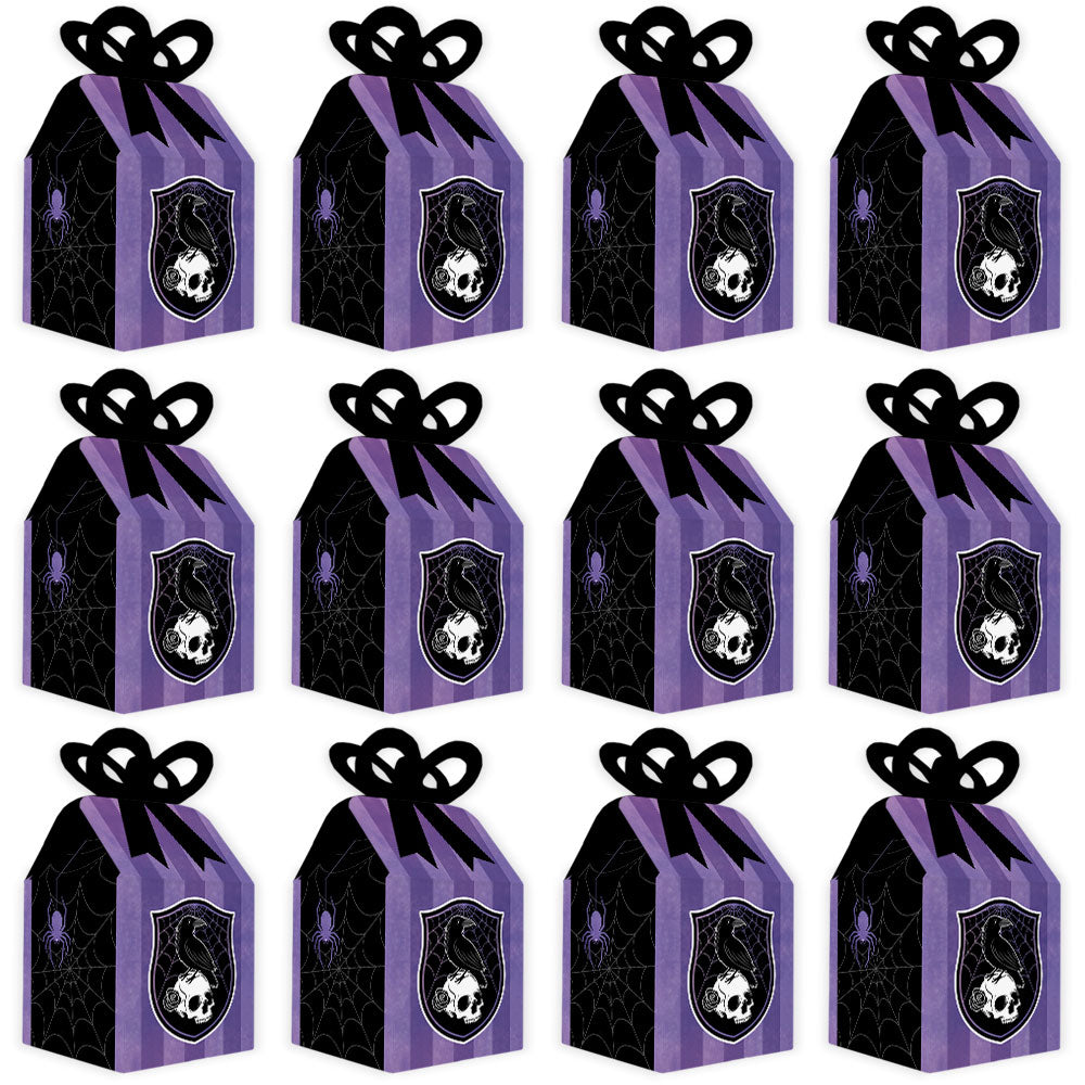 Goth Girl Bow Boxes - 12 Ct