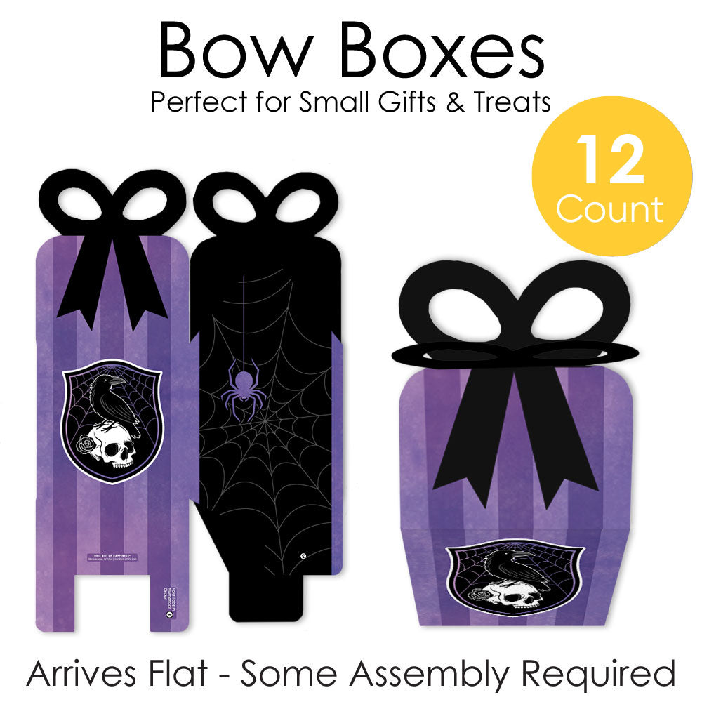 Goth Girl Bow Boxes - 12 Ct