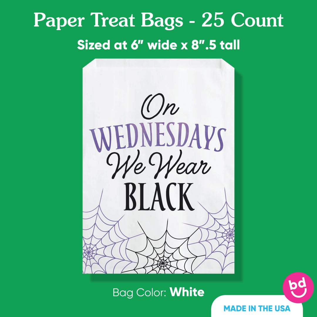 Paper Treat Bags - Goth Girl - 25 Ct