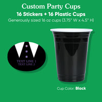 Custom Party Cups - Goth Girl - 16 Ct