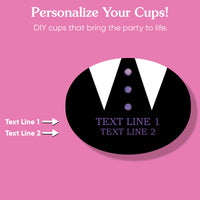Custom Party Cups - Goth Girl - 16 Ct