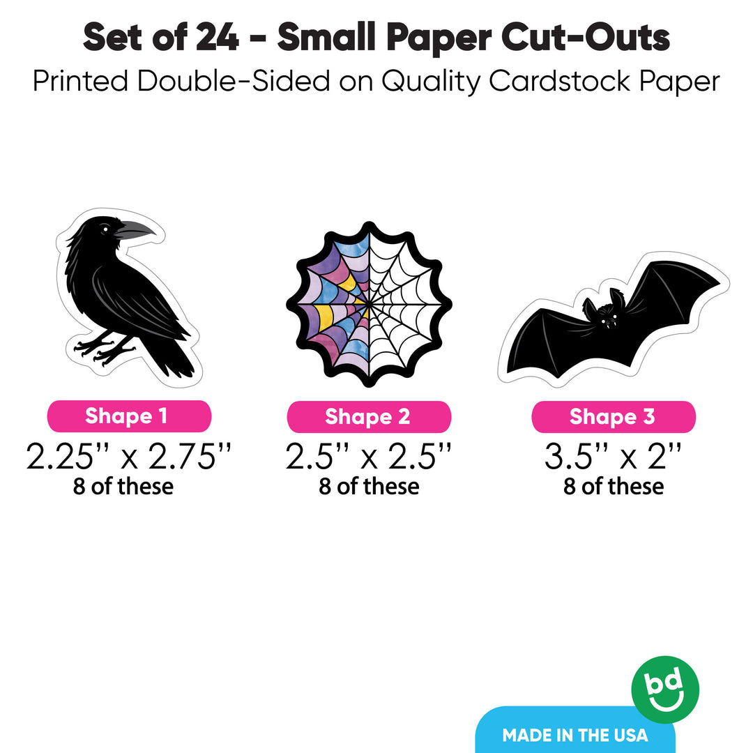 Goth Girl DIY Paper Cut-Outs - 24 Ct