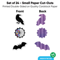 Goth Girl DIY Paper Cut-Outs - 24 Ct