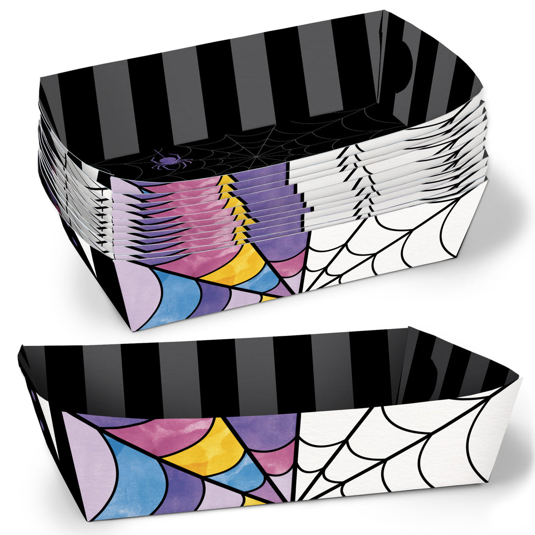 Goth Girl Paper Food Trays - 12 Ct