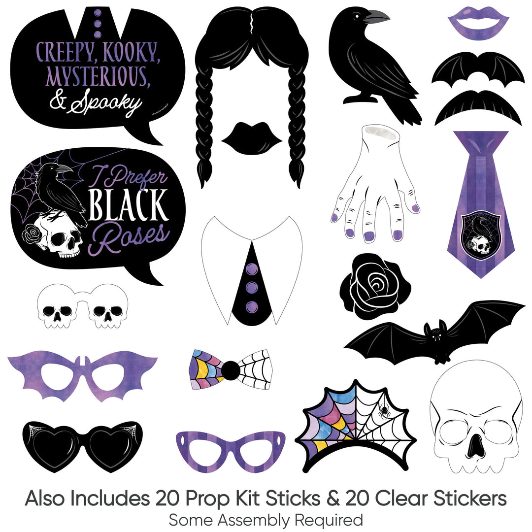 Goth Girl Photo Props - 20 Ct
