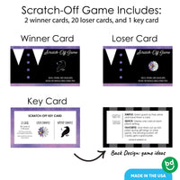Goth Girl Scratch Off Cards Game - 22 Ct