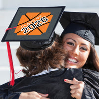 Grad Basketball - 2026 Graduation Cap Decorations Kit - Grad Cap Cover