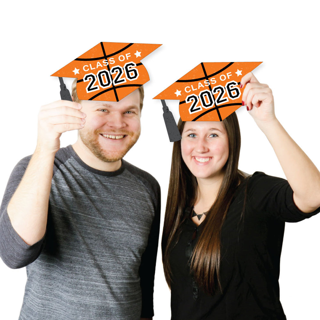 Grad Basketball - Grad Cap Decorations DIY 2026 Graduation Large Party Essentials - Set of 20