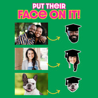 Custom Grad Cap Temporary Tattoos - 12 Ct