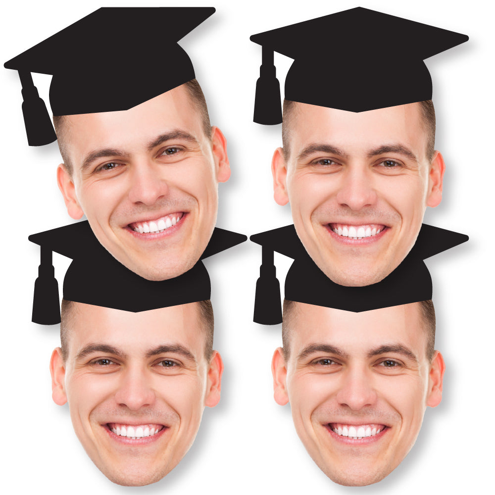 Custom Fun Face Grad Cap Essentials - 20 Ct