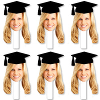 Custom Grad Cap Fun Face Cut Out Paddles