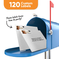 Custom Photo Graduation Return Address Labels - 120 Ct