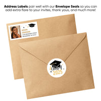 Custom Photo Graduation Return Address Labels - 120 Ct