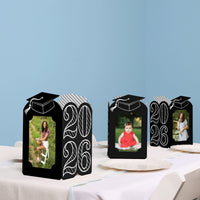 Black & White Graduation Photo Centerpieces - 8 Ct