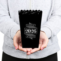 Graduation Cheers - 2026 Graduation Party Favor Popcorn Treat Boxes - Set of 12