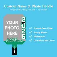 Custom Grad Green Photo Paddle 1, 3, 6, or 12 Ct