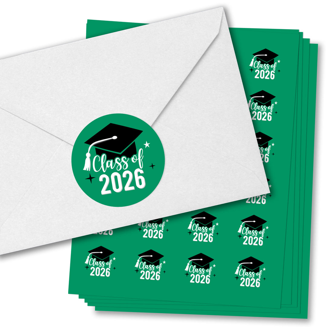 2026 Graduation Envelope Seal Stickers - 120 Ct