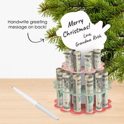 Groovy Christmas - DIY Pastel Holiday Party Money Holder Gift - Cash Cake