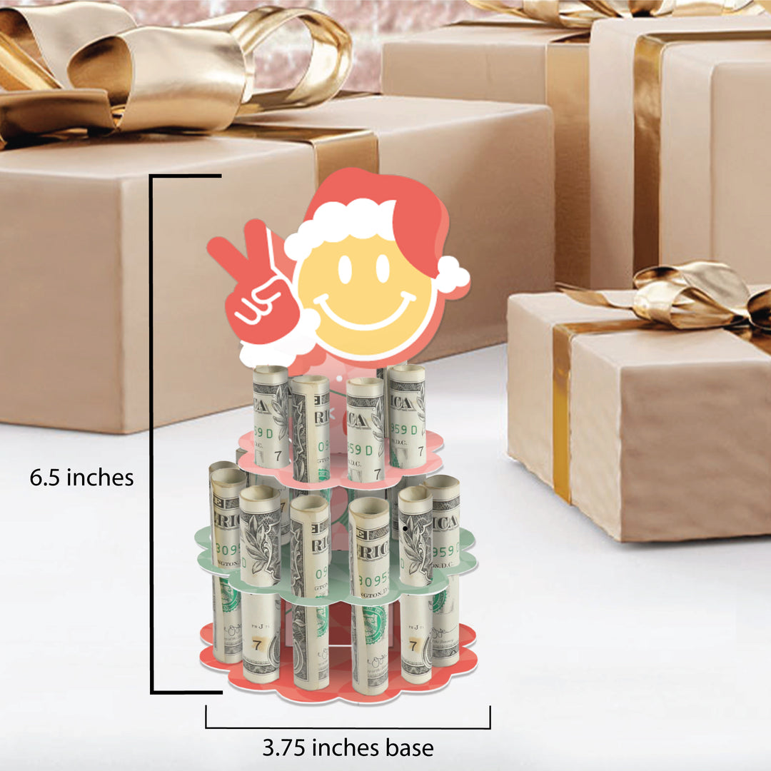 Groovy Christmas - DIY Pastel Holiday Party Money Holder Gift - Cash Cake