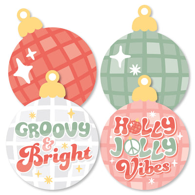Groovy Christmas - Disco Ball Ornaments Decorations DIY Pastel Holiday Party Essentials - Set of 20