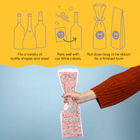 Wine Bags - Groovy Christmas