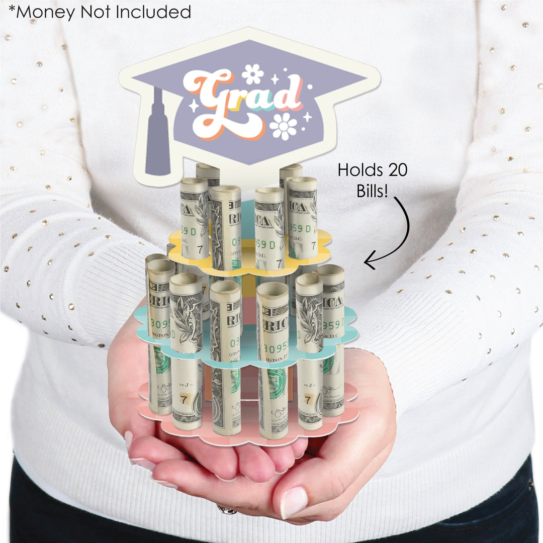 Groovy Grad Cash Cake - 1 Ct