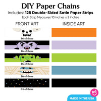 Halloween Monsters DIY Paper Chains - 128 Pc