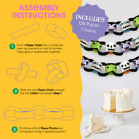 Halloween Monsters DIY Paper Chains - 128 Pc