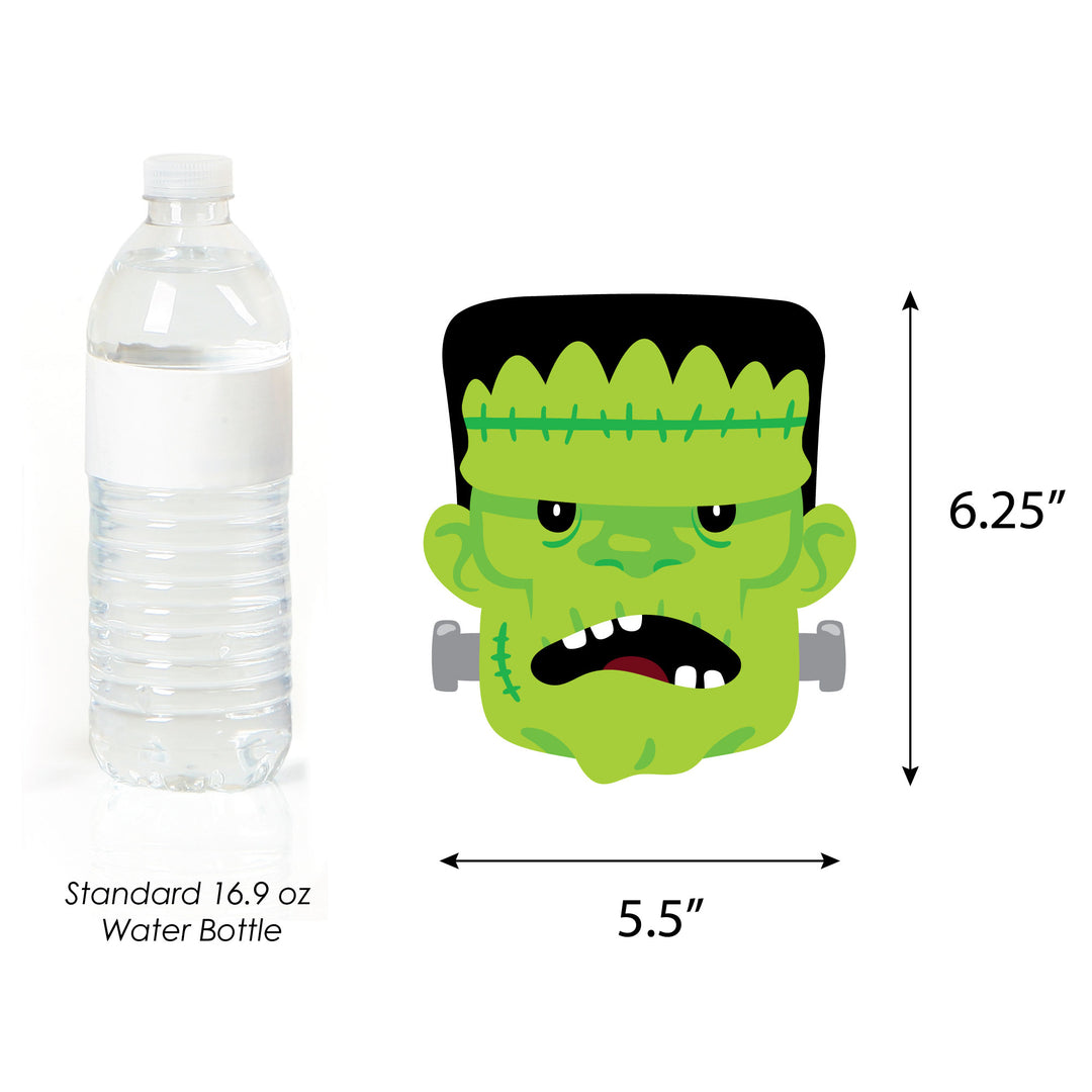 Halloween Monsters - Decorations DIY Skeleton, Dracula, Frankenstein, and Mummy Party Essentials - Set of 20