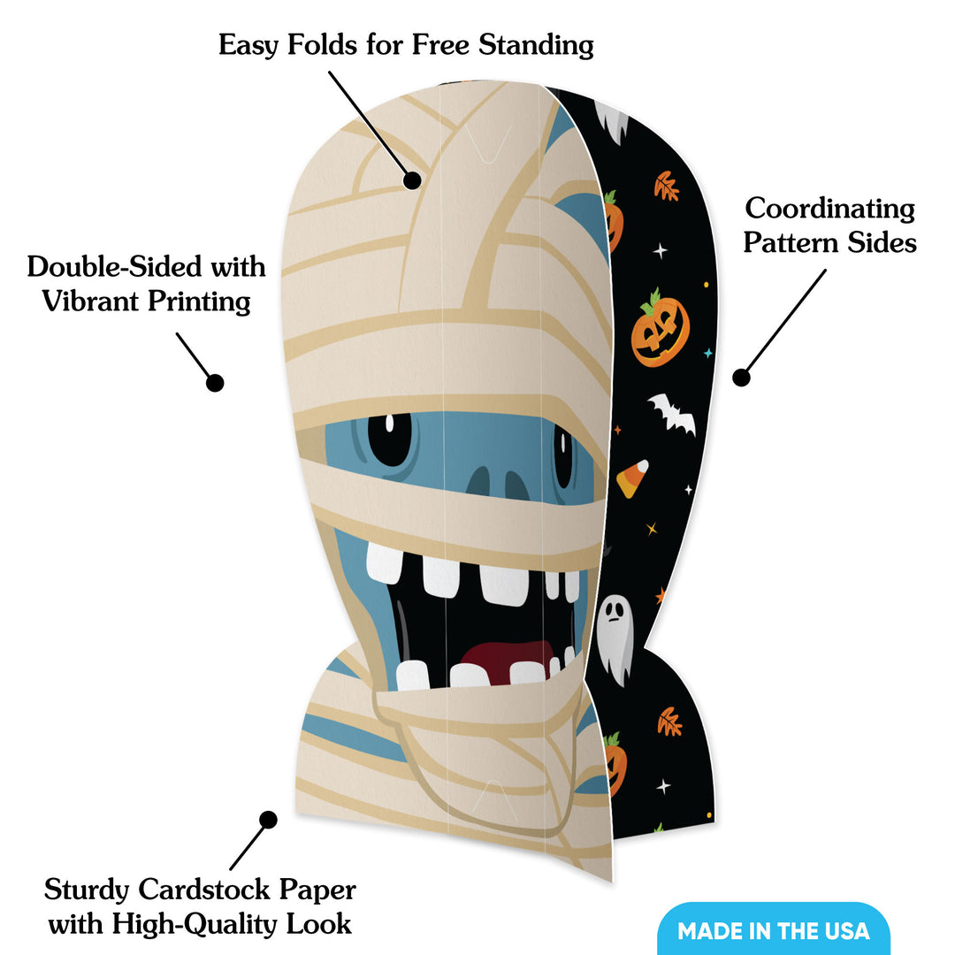 Halloween Monsters 3D Centerpieces - 8 Ct