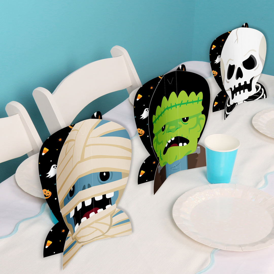 Halloween Monsters 3D Centerpieces - 8 Ct