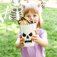 Halloween Monsters - Skeleton, Dracula, Frankenstein, and Mummy Party Favor Popcorn Treat Boxes - Set of 12