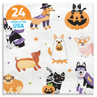 Napkins - Halloween Pets - 24 Ct