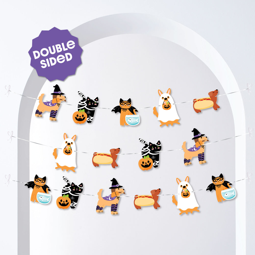 Halloween Pets Garland Banner - 15 Pc
