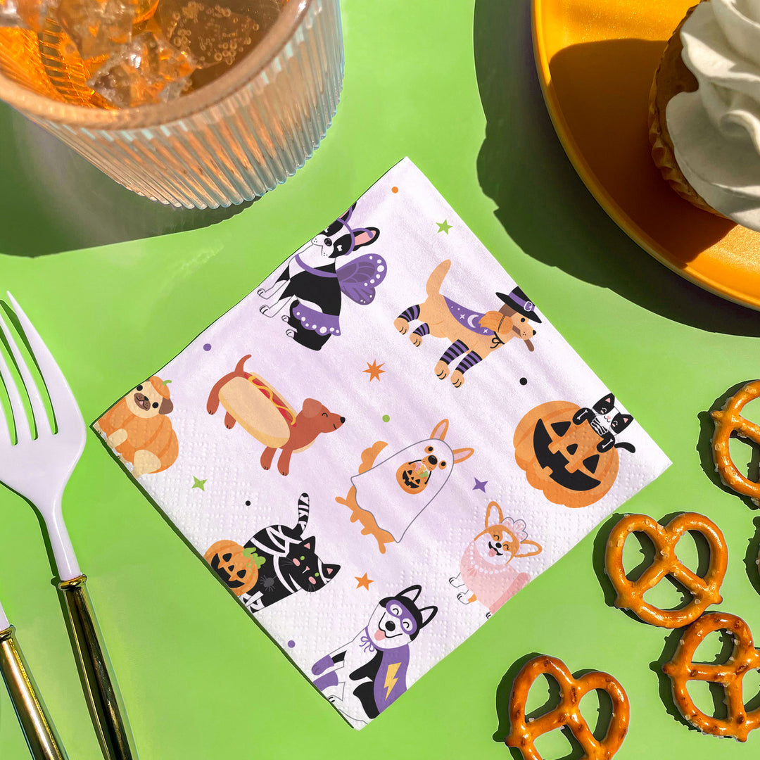 Napkins - Halloween Pets - 24 Ct