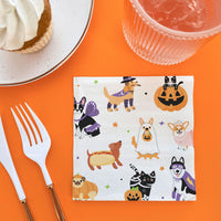 Napkins - Halloween Pets - 24 Ct