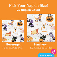Napkins - Halloween Pets - 24 Ct