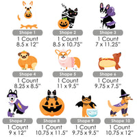 Halloween Pets - Lawn Decorations - Outdoor Cats and Dogs Party Yard Decorations - 10 Piece